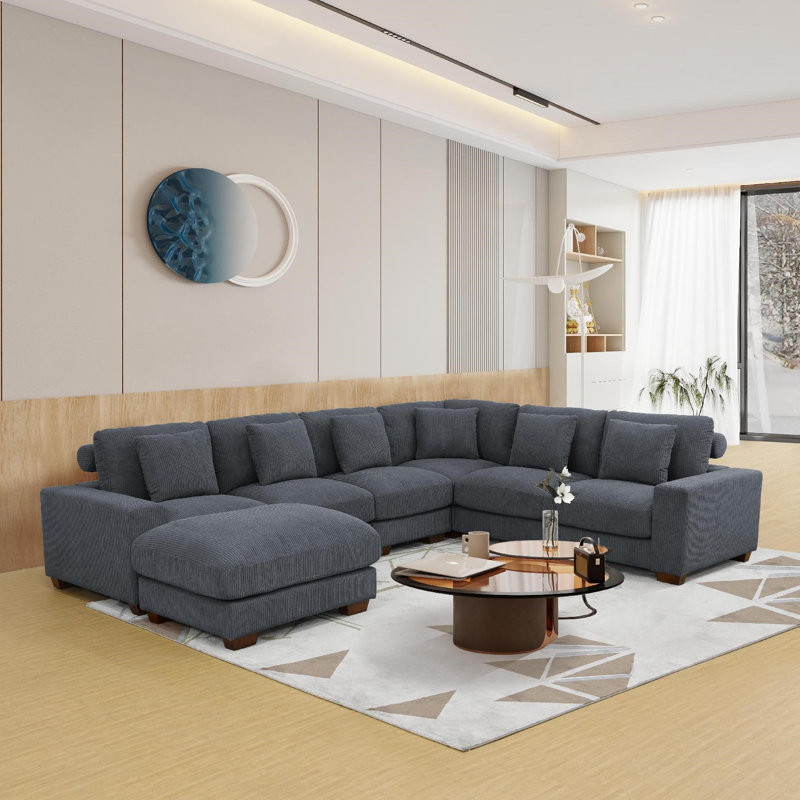 Latitude Run® Odies 123" Corduroy Living Room Set Wayfair